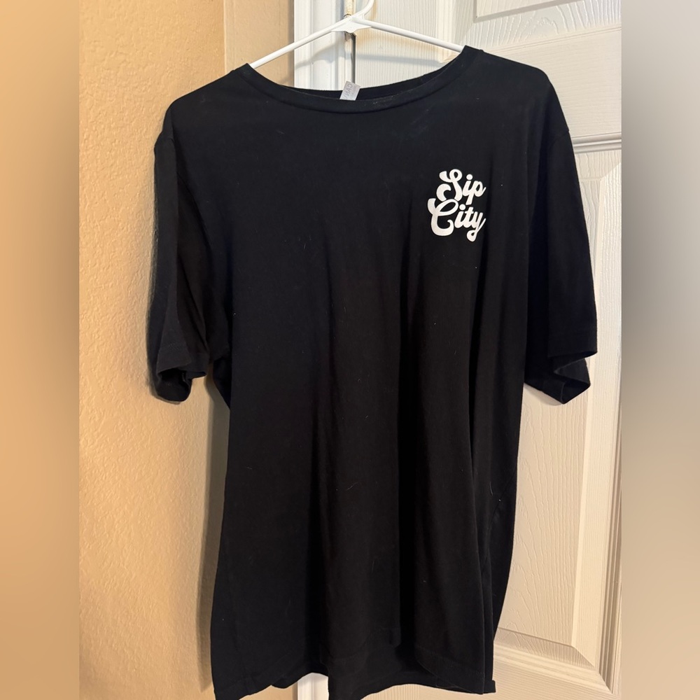 Sip City Black Short Sleeve Tee